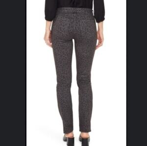 Jag Leopard Print Ricki Leggings Euc Sz.18W Faux Front Pockets Real Back Pockets